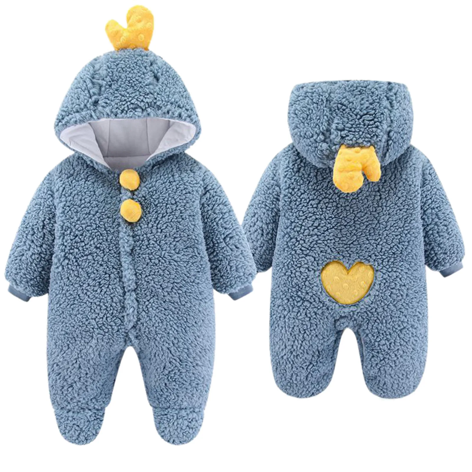 Детский флисовый комбинезон на Возраст 3-12 месяцев | Детская одежда и обувь