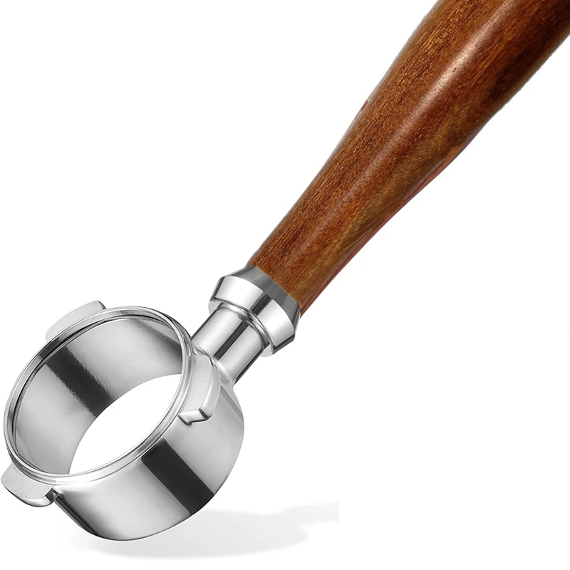 

54 мм портомайтер без дна для бариста Breville, сменная машина для эспрессо с деревянной ручкой