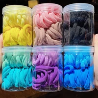 50pcsset women girls candy color nylon elastic hair bands ponytail holder rubber bands scrunchie headwear hair accessories