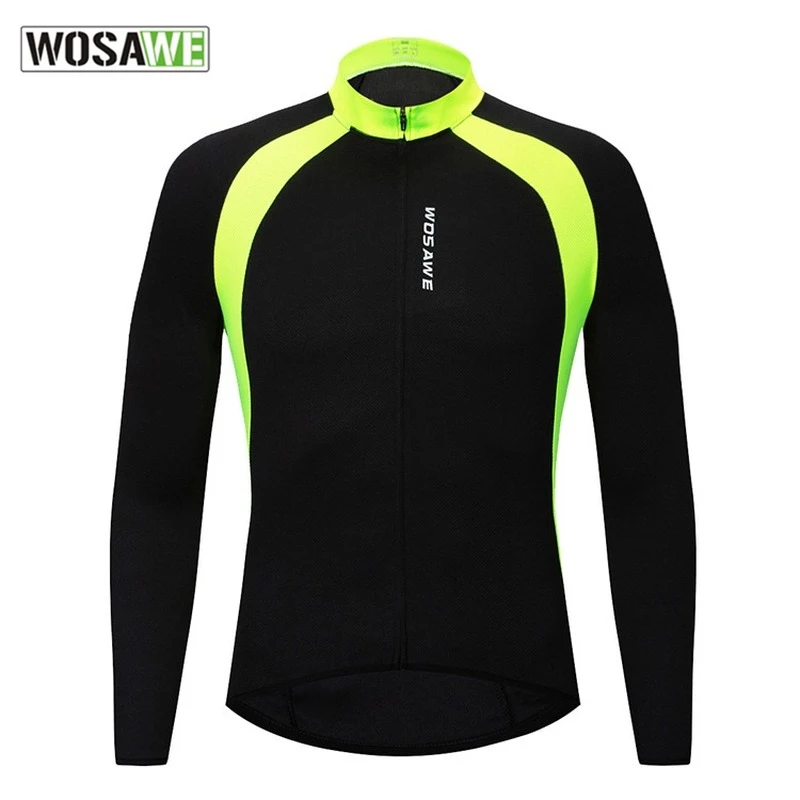 

WOSAWE 5 Colors Men Women Cycling Jersey Long Sleeve Breathable Quick Dry Road Mountain Bike Mtb Bicycle Shirts Cycle Clothing