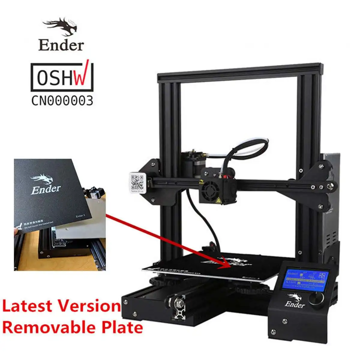 Verkauf Ender-3/ Ender-3 PRO DiY 3D Drucker Kit FDM Technologie MK10 Extruder 220x220x250mm Größe 3D Fortsetzung Drucker Off-line Druck