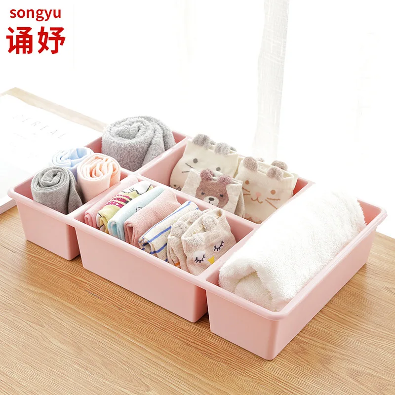 Plastic Grid Desktop Seperated Cosmetic Storage Box Drawer Debris Organizing Skincare | Дом и сад