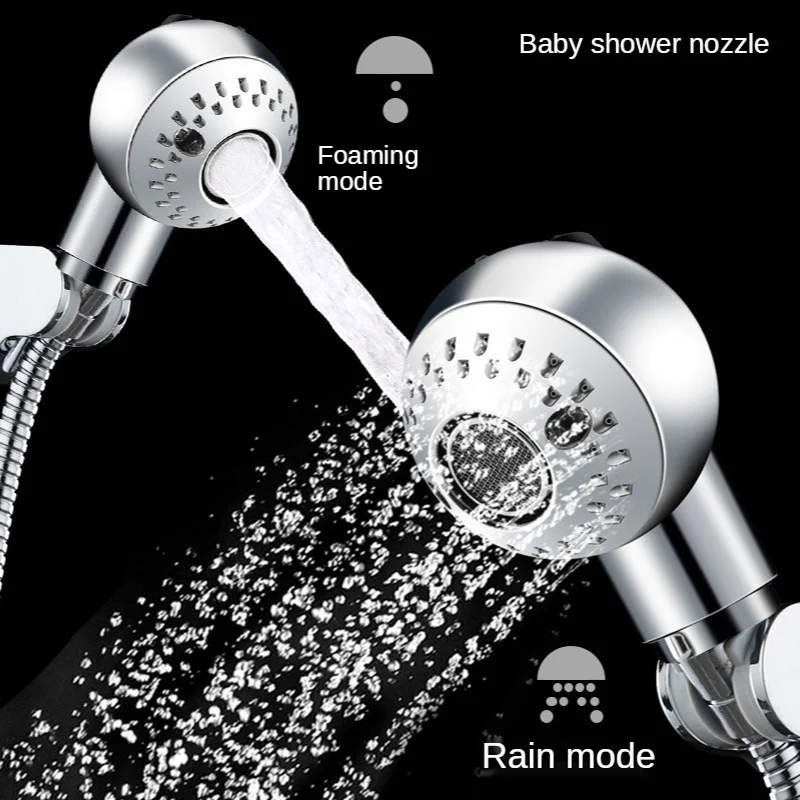 

Children's Shower Head Modern Simplicity Portable Two-speed Sprinkler Baby Single Head Trumpet Shower Shampoo Shower
