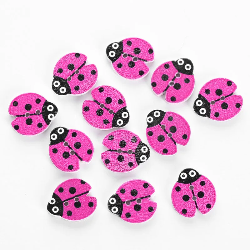 12 искусственных божьих коровок наклейки для детей аксессуары рукоделия JS23 | Дом и