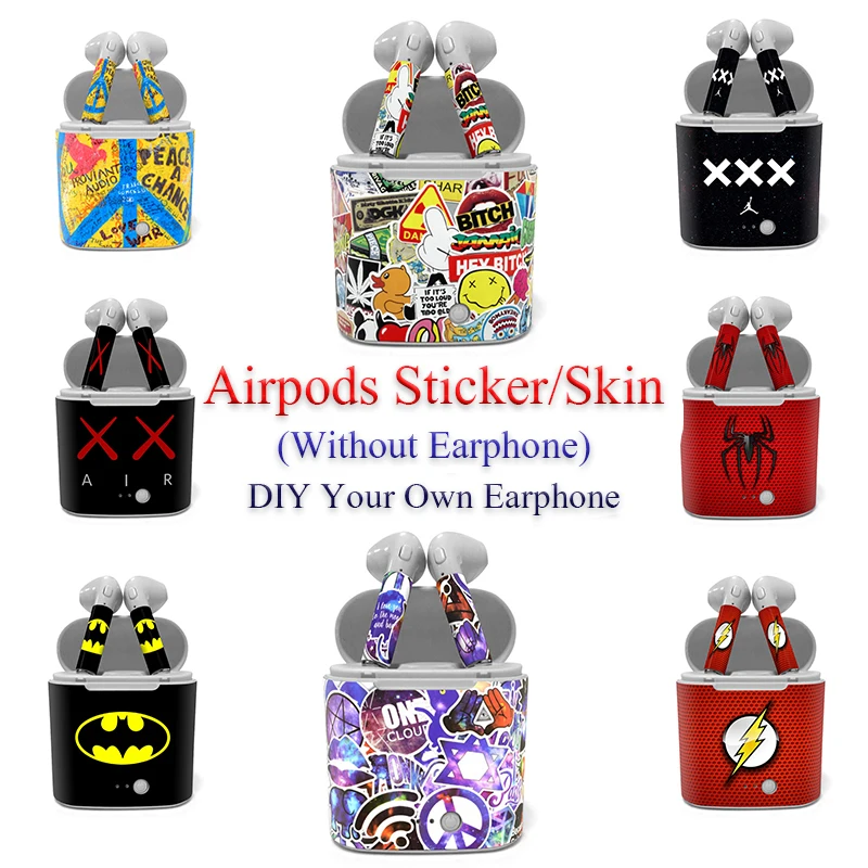 Высококачественные Защитные наклейки из ПВХ для наушников I7S 20 цветов в