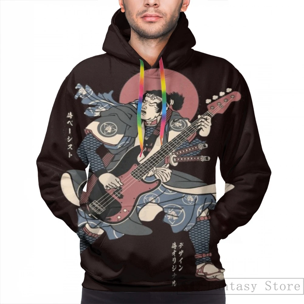 Женская Повседневная Толстовка с забавным принтом самурая | Мужская одежда