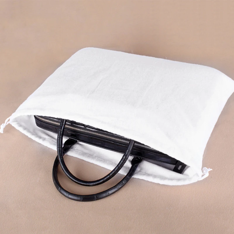 Пылезащитная Хлопковая сумка Органайзер Полиэстеровая фланелевая на шнурке