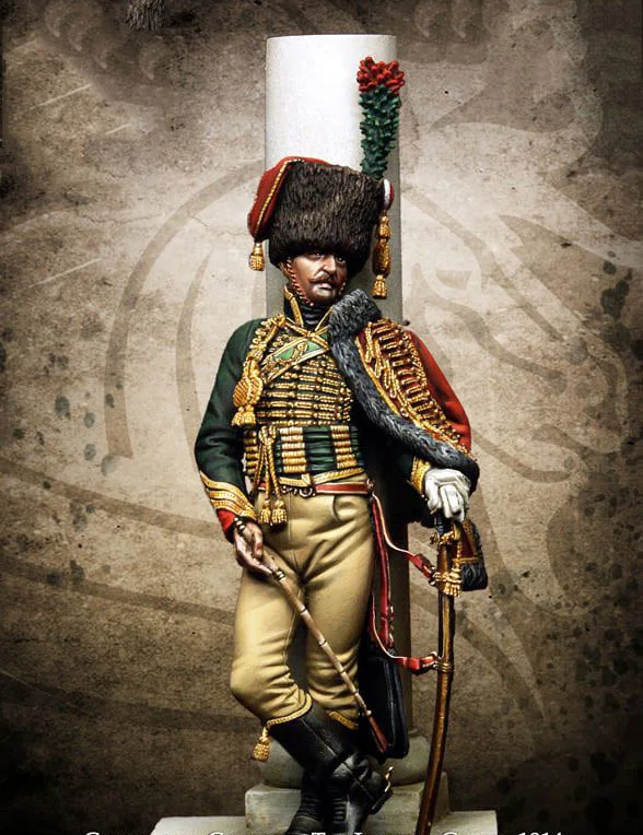 Нераскрытая 1/24 старинная подставка воин охранник смола фигурка набор