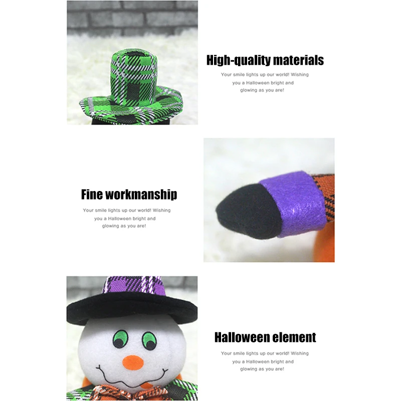 

2020 New Plush Stuffed Animal Pumpkin Dolls Halloween Kids Soft Toy Ornament for Home Bedroom
