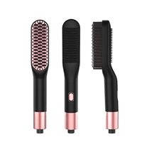 electric mens hair straightener brush hair styling straight comb hair brush hot iron comb hair brush heating comb tool