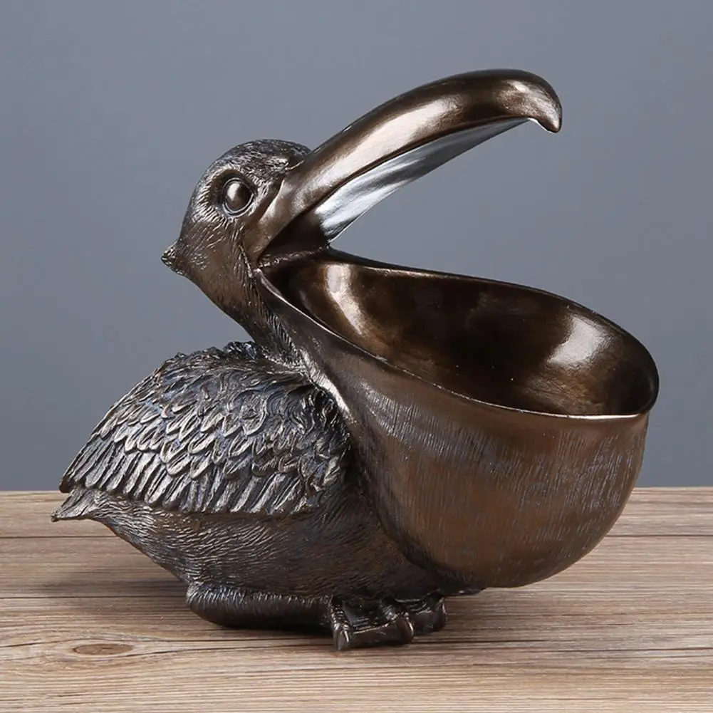

Украшения Pelican, уникальные реалистичные Винтажные Украшения Pelican с большим горлом для домашнего декора, декоративные поделки Pelican