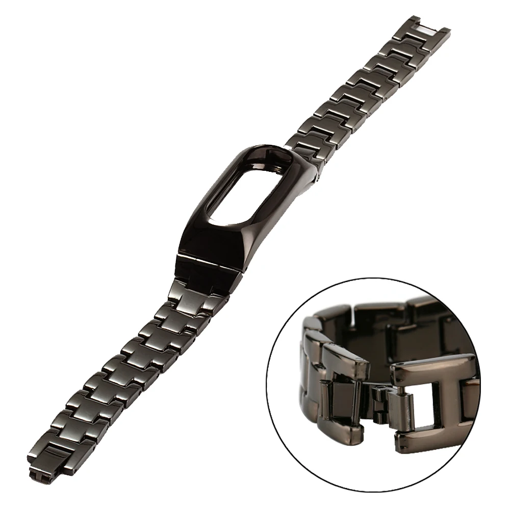 Gosear Stainless Steel Slim Replacement Watchband Bracelet Smart Wrist Strap Watch band for Xiaomi Miband Mi Band 2 Mi2 | Электроника