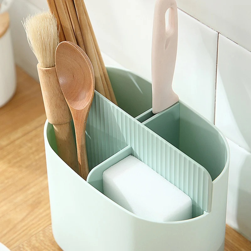 Ложка Вилка палочки для еды держатель хранения дренажная стойка посуда полка