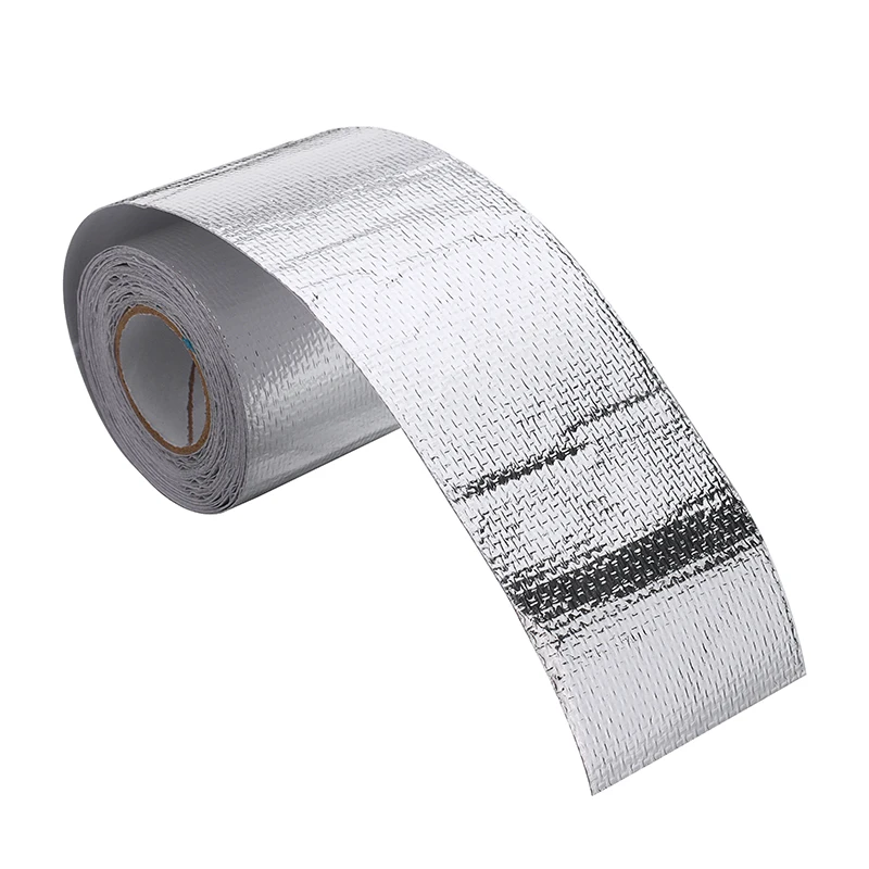 

1PC Exhaust Tape Heat Wrap Manifold Downpipe High Temperature Bandage Tape Silver For Tools Parts