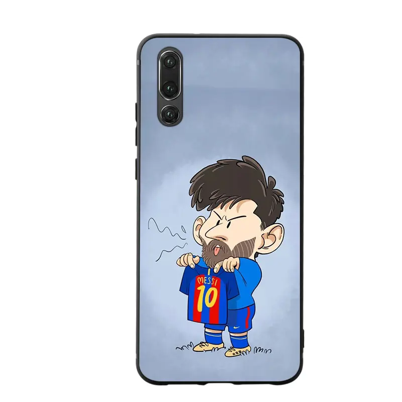 RKQ футбольный мультфильм Месси чехол для телефона huawei Psmart P10 P20 P30 Lite 2019 Honor 8X9X10 20 mate