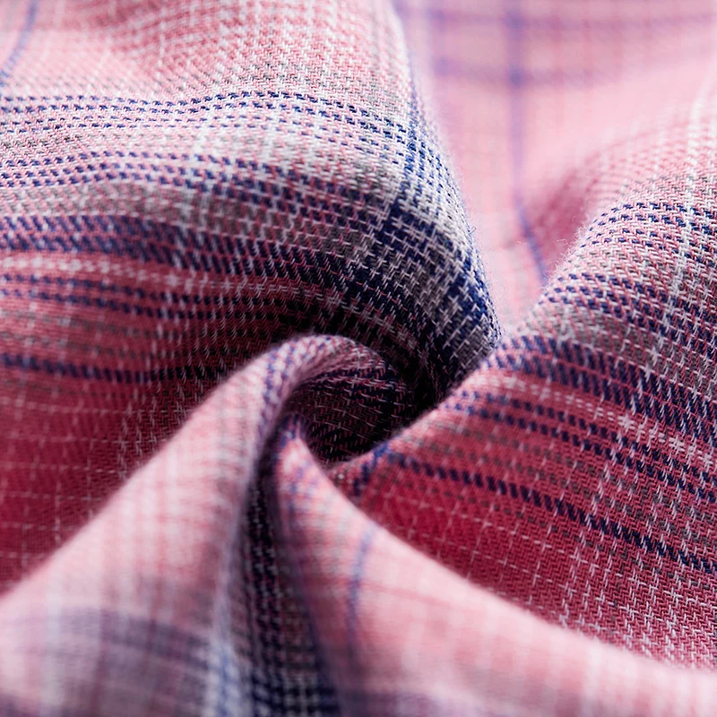 Женская винтажная клетчатая блузка ARTKA Повседневная Свободная из 100% хлопка с