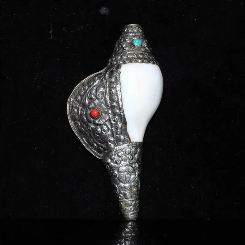 Коллекция китайской ручной работы непальская Серебряная раковина Тибета