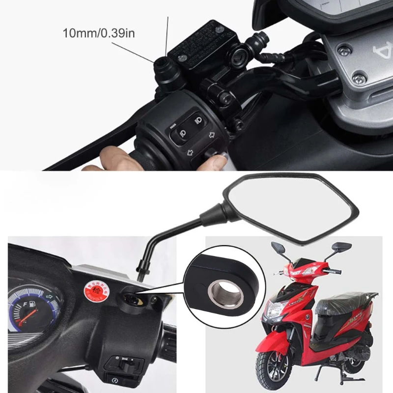 aluminum alloy 360° bike motorcycle handlebar rearview mirror mobile phone holder cradle mount for 2 7 cellphone gps free global shipping