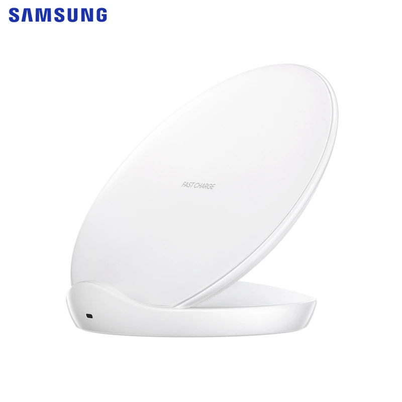 White Оригинальное Быстрое беспроводное зарядное устройство samsung для samsung Galaxy S9 Plus S10+ N9600 iPhone8 S7 edge G955F S8 S9 EP-NG930 - Тип штекера: White