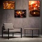 Слон индийский Будда индуийский Бог Ганеша художественный теплый свет Холст Искусство Живопись HD печать для гостиной стены украшение дома