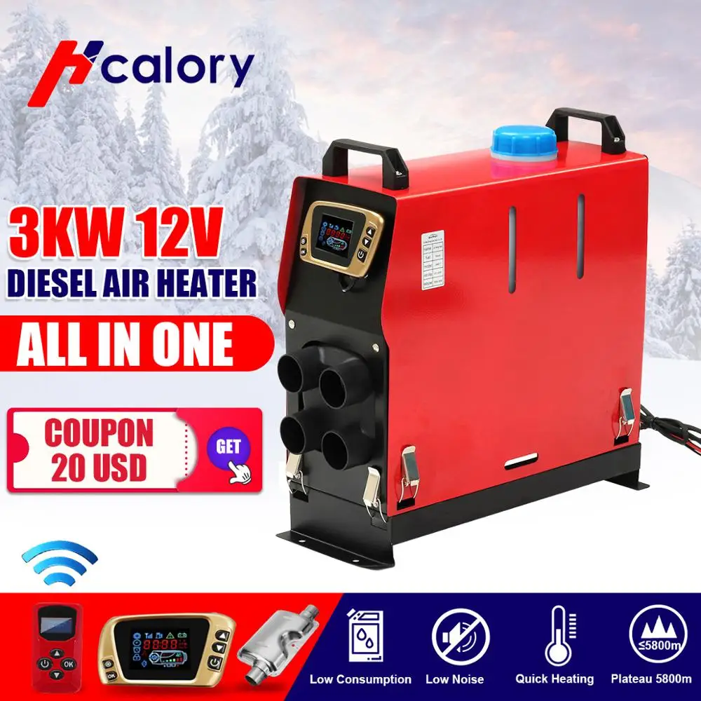 3KW 12V Все в одном воздуха Отопление с дизельным топливом одно отверстие