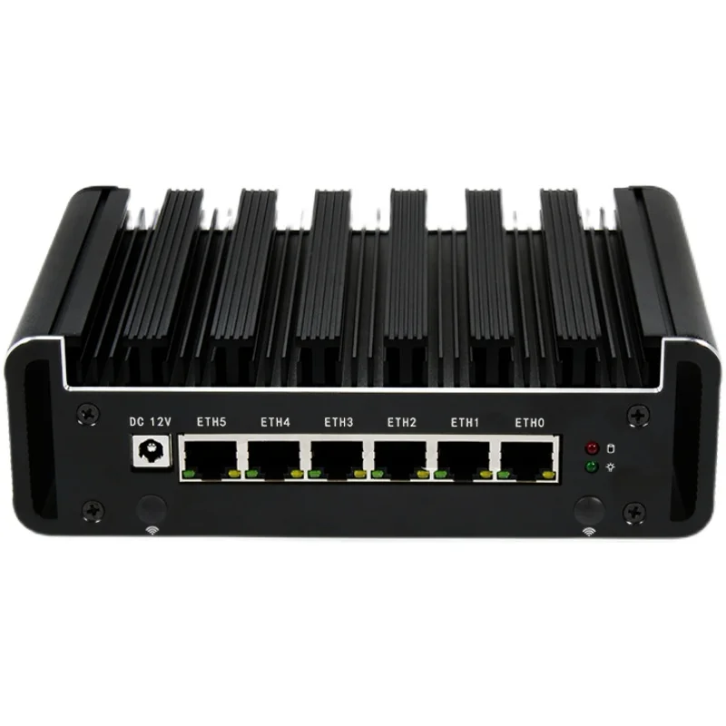 Firewall Fanless Mini PC 6 Intel Nics AES-NI 10th Gen Pentium Gold 6405U i7 i5 2*DDR4 Pfsense Router Openwrt Centos Ubuntu Vyos |