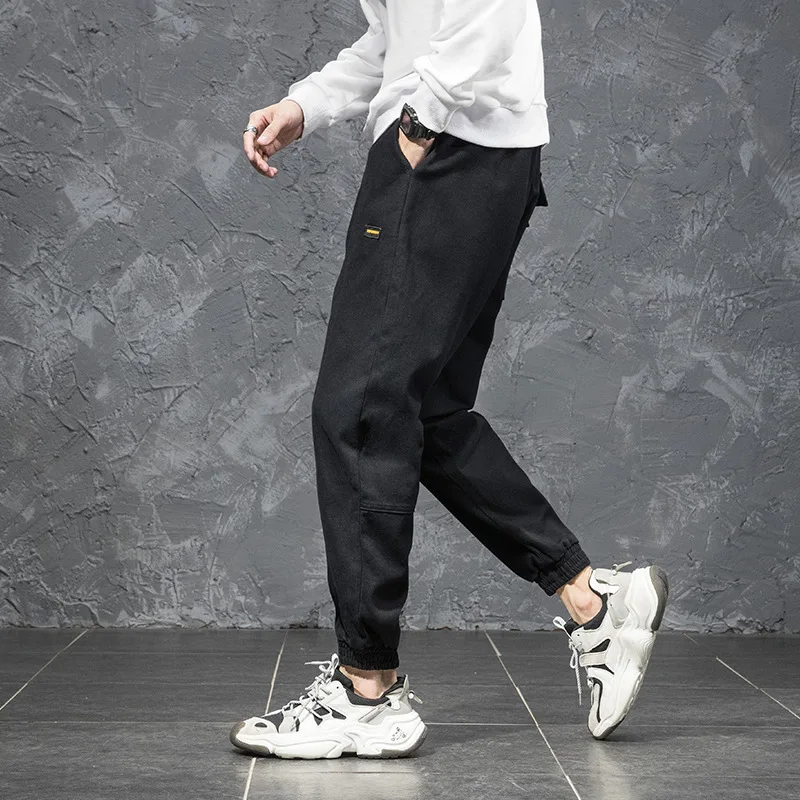 

Lornock 2021 spring and autumn new men's casual pants net red the same Korean version loose and fashionable Leggings for men