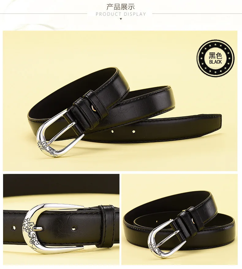 

Women White With Casual Pin Buckles Designer Belts 2019 Promotion New Arrival PU Leather Belt Men High Quality
