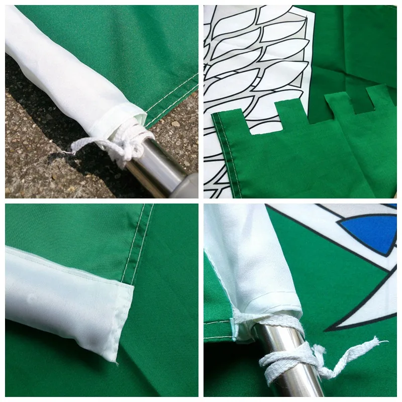 Японский аниме принт из полиэстера атака на Титанов 1 четкое изображение сада