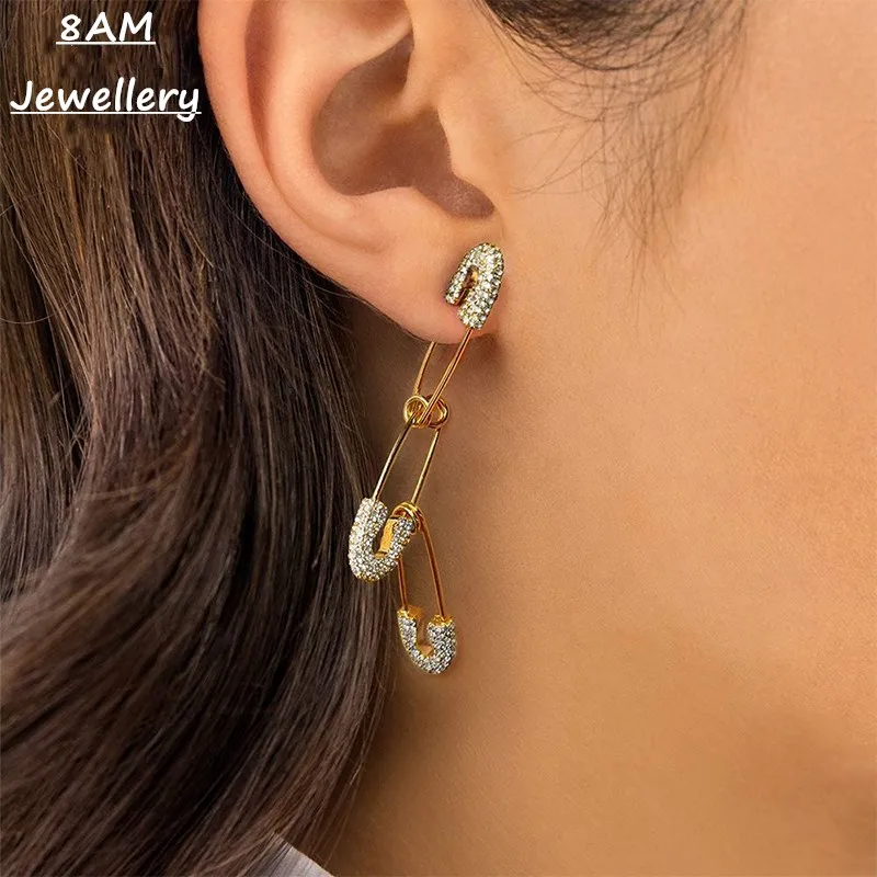 Марокканский Стиль чистое серебро золото дизайн чувство булавки серьги один