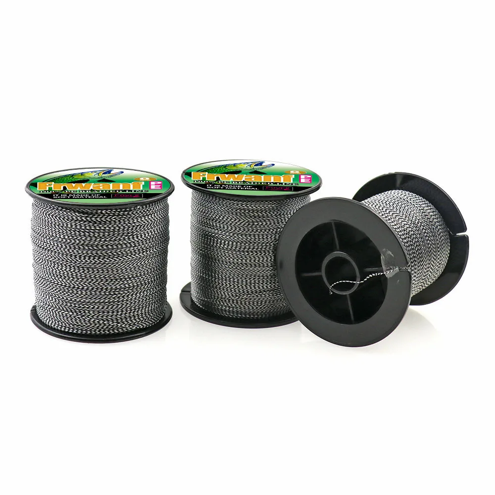 Разноцветные Черный и белый цвета крест плетеная веревка для рыбалки 300 м супер