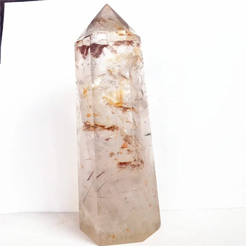 

natural quartz crystal wand point Home furnishing decoration stone and crystal Crystal rod column