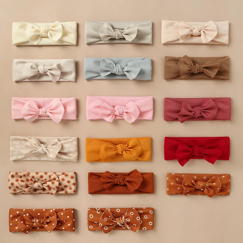 

Kids Wide Headbands Dot Floral Print Elastic Hair Band Soft Kids Hair Accessory Girls Hair Bows Head Wrap Baby Headband Bandanas