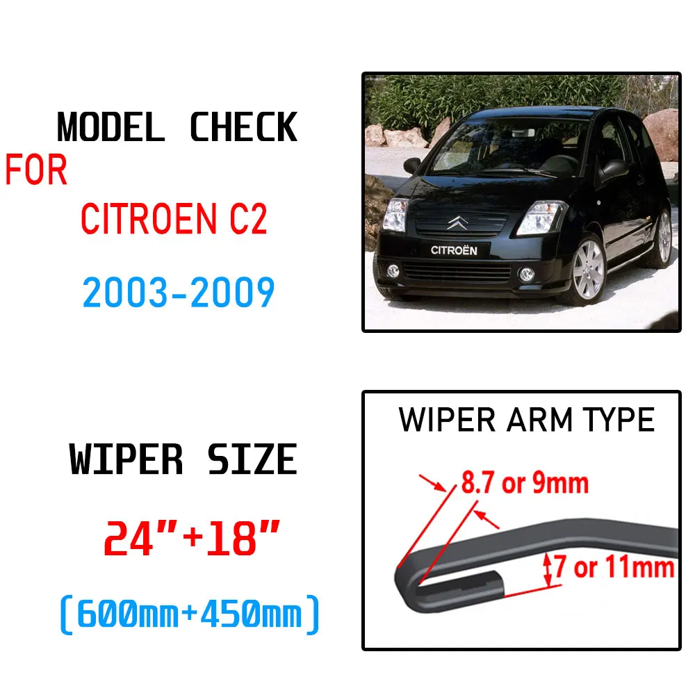 Для Citroen C2 2003 2004 2005 2006 2007 2008 2009 Аксессуары лобовое стекло автомобиля
