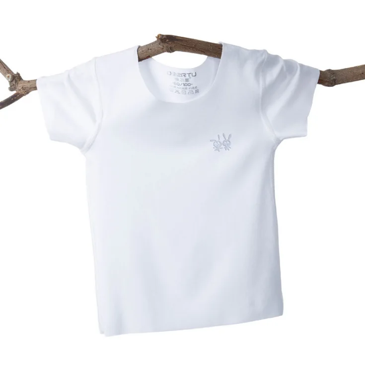 White t shirt Футболка для девочек Летняя детская футболка Топы для мальчиков, футболка для мальчиков, крутая трикотажная тонкая футболка enfant garcon, черные рубашки белые, от 2 до 12 лет - Цвет: White t shirt