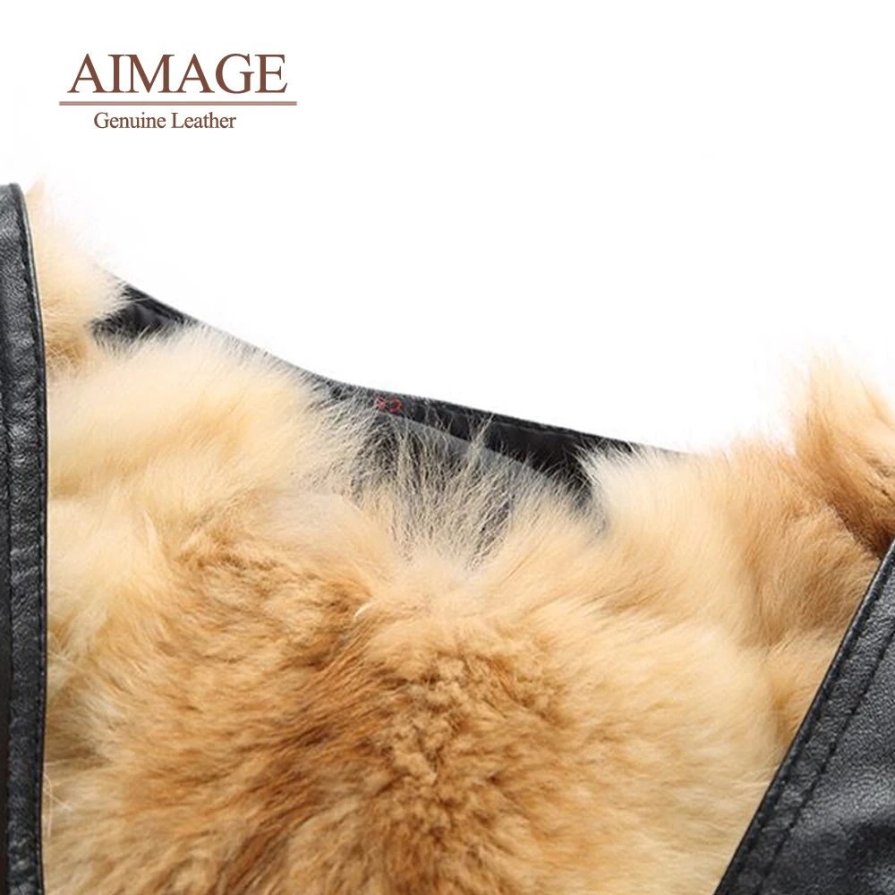 Мужская куртка из натуральной кожи Меховая и пальто зимний жилет тактическая