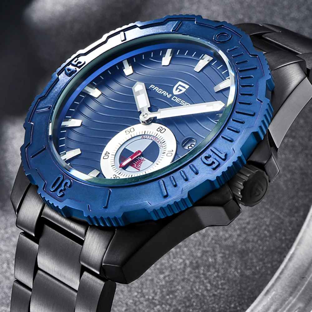 

2021 New Men Watch Top Military Business Automatic Mechanical Watch Luxury Stainless Steel Fashion Waterproof Watch Reloj Hombre