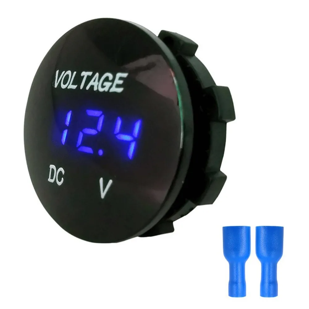 

5-48V LED Display Digital Panel Voltmeter Electric Voltage Meter Volt Tester for Auto Battery Car Motorcycle Ship Waterproof