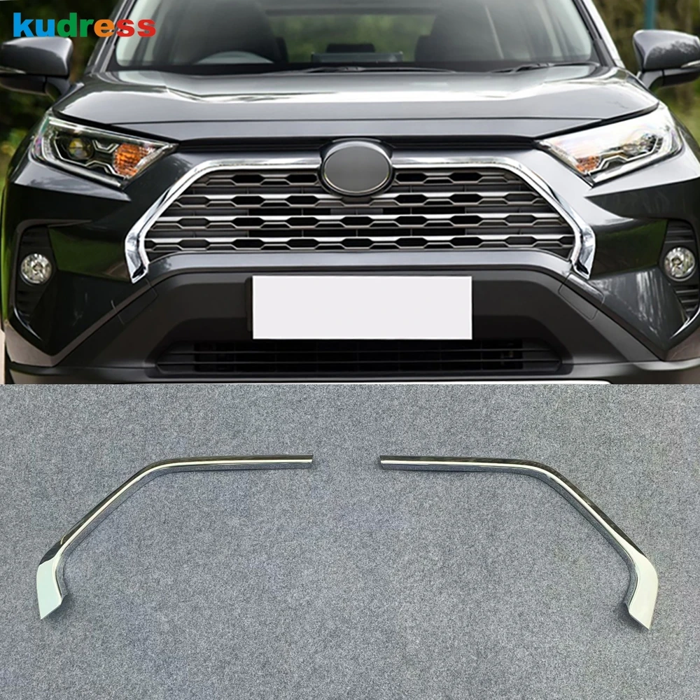 Для Toyota RAV4 ограниченное LE XLE Гибридный 2019 2020 Caron волокна верхняя Передняя решетка
