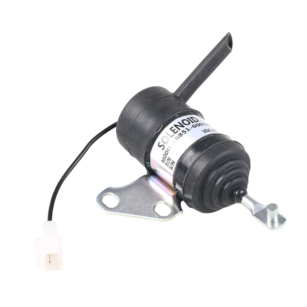 

16851-60014 Solenoid Valve Universal Mower Tractor Aluminum Alloy Professional Engine Fuel Shut Off Easy Install Stop For Kubota