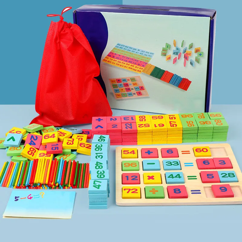 

Обучающие игрушки по методике Монтессори, деревянные игрушки для детей дошкольного возраста в начале Обучающие математике игрушки года, по...