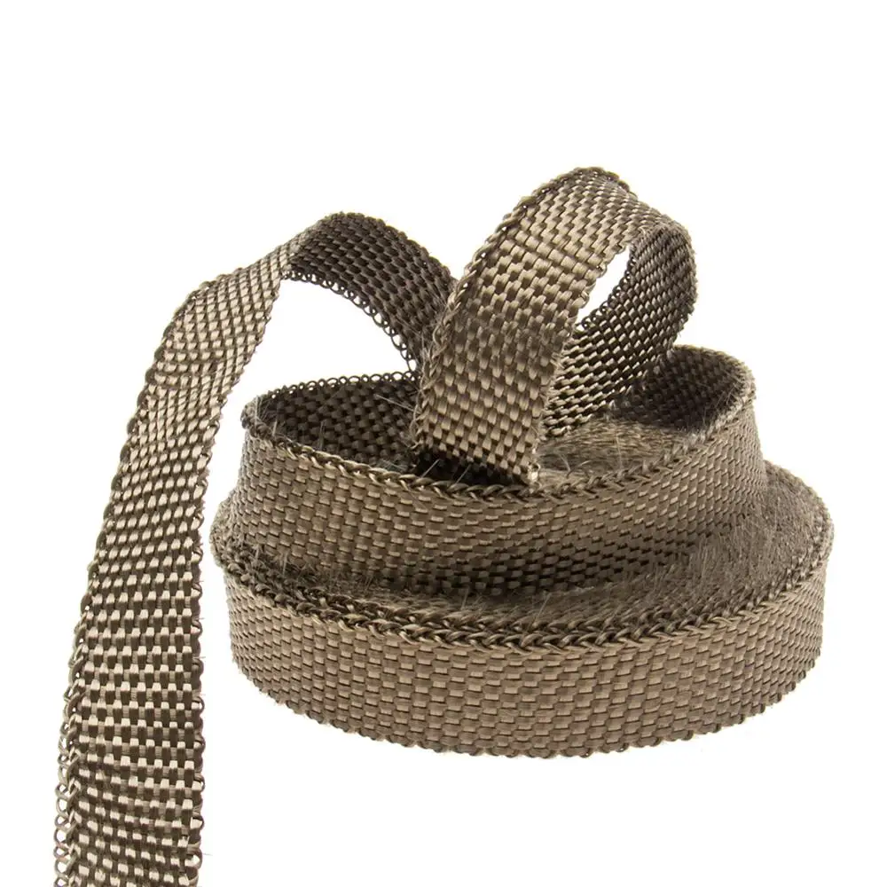 

Titanium Manifold Exhaust Wrap Header Pipe Heat Insulation Tape Roll Size 1in.1/16 in.50 ft Length1" x 50 FT 223659205484