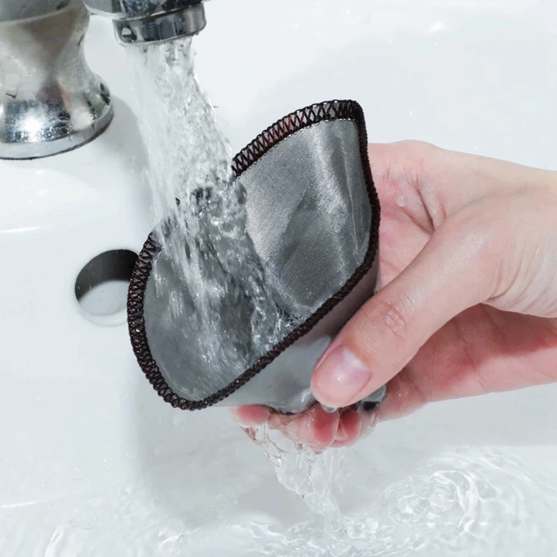 Многоразовый фильтр для кофе сетка безбумажный конусный из нержавеющей стали от