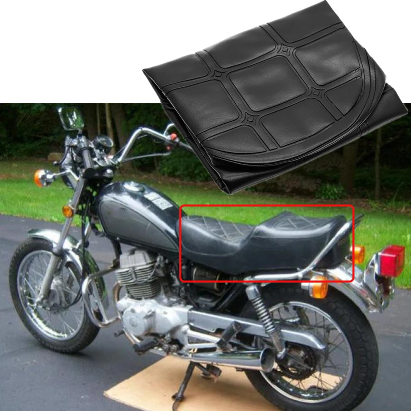 Черный сиденье Кепки для HONDA CM250C 1982 1983 пользовательские см 250 C ручной работы чехол