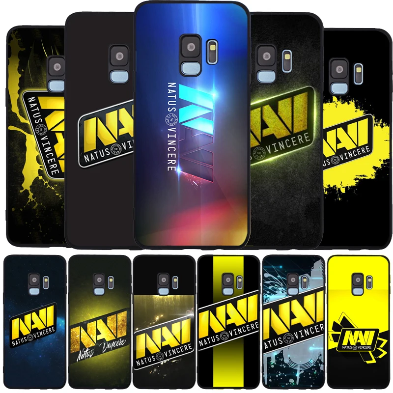 Гибкий чехол natus vincere navi Мягкий Силиконовый ТПУ черный для телефона Samsung Galaxy Note 8 9 S6
