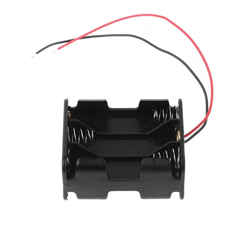 Зажим держатель 6AA 2A батарея для хранения 9 В DIY аккумуляторы коробка питания