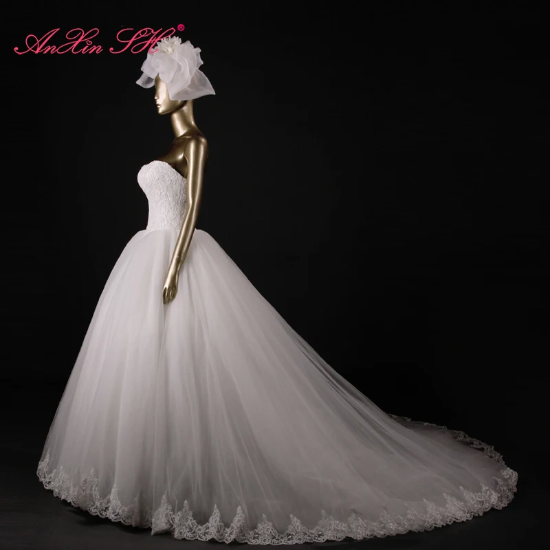AnXin SH дизайнерское свадебное платье ограниченного выпуска модное Кружевное