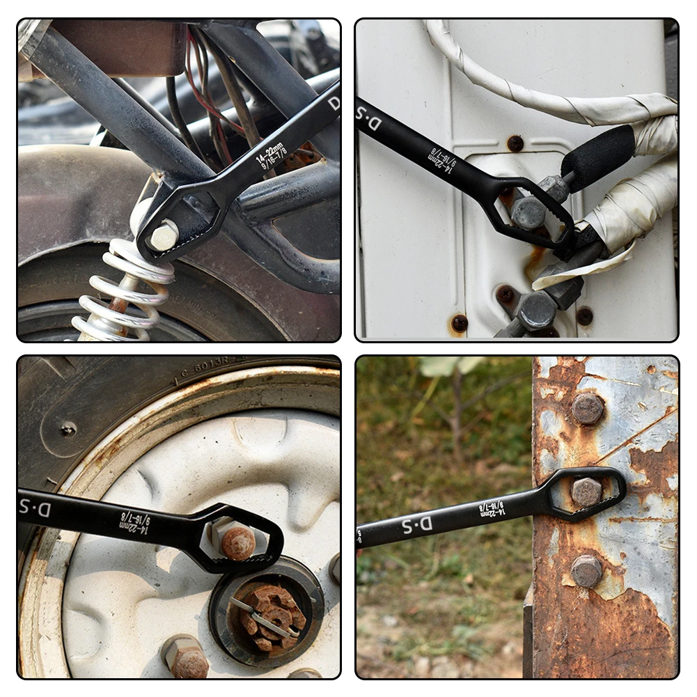 

Universal Double End Wrench Chromium Vanadium Steel Double-Headed Self-Tightening Wrench 8-22mm Key Set Screw Nuts Wrenches