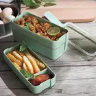 900 мл Ланч-бокс, 3-уровневый ланчбокс для хранения пищевых продуктов, экологичный пищевой контейнер из полипропилена, бэнто-бокс, кухонный органайзер, пищевая коробка, посуда