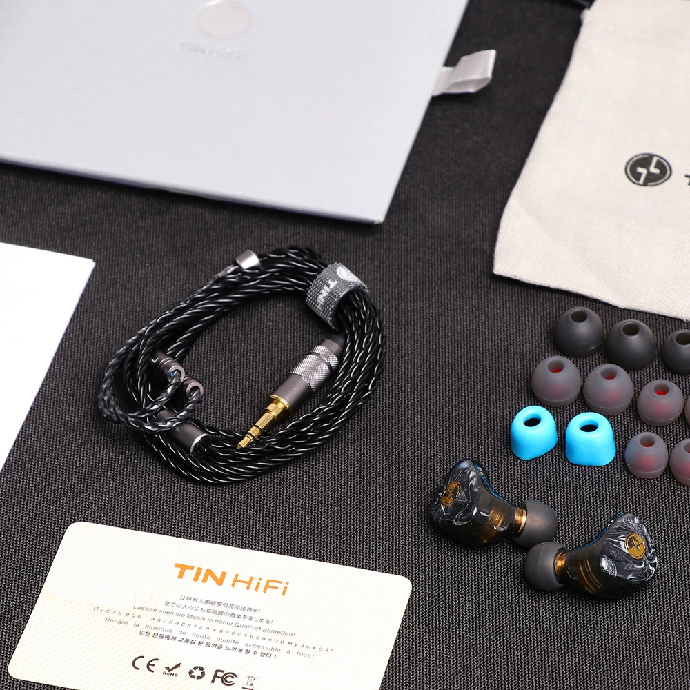 TINHIFI T3 Plus 10 мм LCP диафрагма Hi-Fi наушники-вкладыши Наушники-вкладыши Проводные
